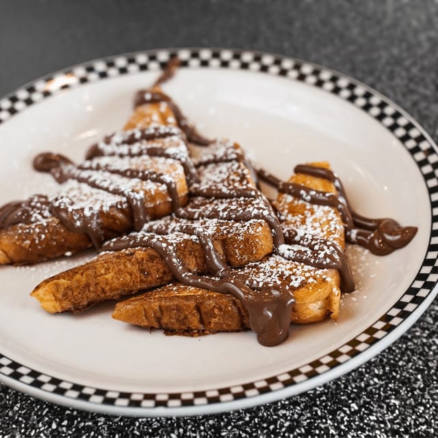 Nutella Pancakes or Nutella French Toast.